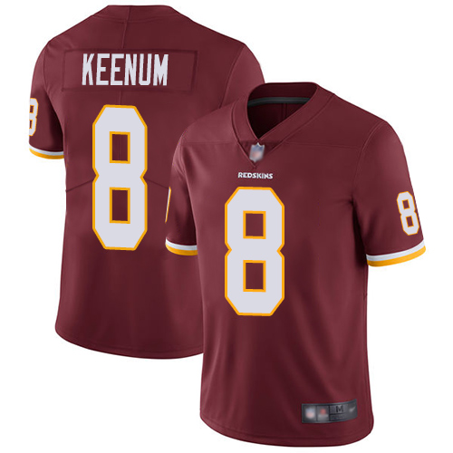 Washington Redskins Limited Burgundy Red Men Case Keenum Home Jersey NFL Football #8 Vapor->washington redskins->NFL Jersey